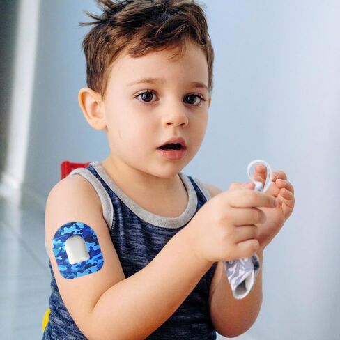 25pcs Adhesive Patches for Omnipod, Waterproof Insulin Sensor Patches Sweatproof Pre-Cut Sensor Stickers Cover Adhesive Tape Compatible with Omnipod 5 (Camouflage) in Saudi Arabia