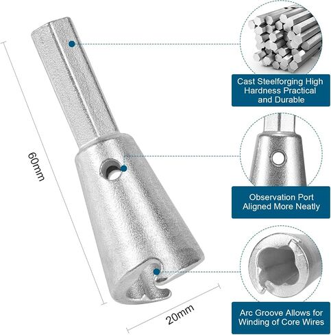 Wire Twister Tool for Drill, Drill Wire Twister, Wire Twisting Tool, Wire Nut Twister for Impact Electrician Wire Wrapping Spinners Tools Cable Wire Connector for Electrical Power Drill (2PCS) in Saudi Arabia