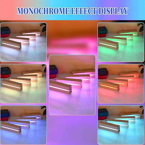 4 Pcs 5.9" Wood Rectangle Light Display Pedestal, Wooden LED Display Base Dimmable Colorful Lights Lamp Stand with USB Cable for Acrylic, Crystal, Night Light (Inner Slot, Oval base) in Saudi Arabia