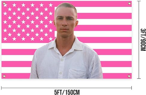 Generic DREW Funny Meme Flag 3 * 5 Feet Hippie Hanging Tapestries Wall Hanging Art Decoration for Living Room Bedroom, pink in Saudi Arabia