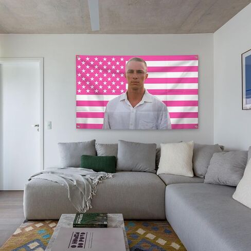 Generic DREW Funny Meme Flag 3 * 5 Feet Hippie Hanging Tapestries Wall Hanging Art Decoration for Living Room Bedroom, pink in Saudi Arabia