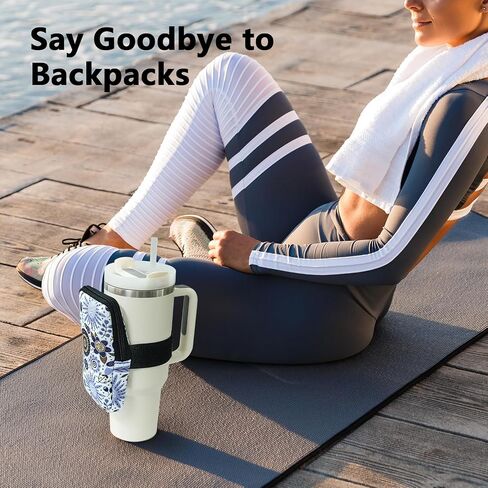 Water Bottle Pouch Compatible with Stanley Cup 40 oz 30 oz, Water Cup Belt Bag Purse with Strap in Saudi Arabia