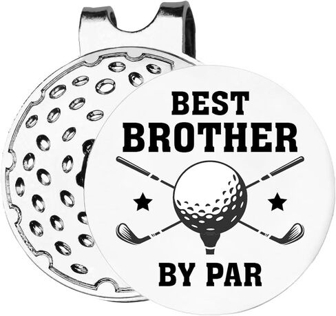 Gifts for Brother, Brother Golf Gifts, Best Brother Golf Ball Marker Gifts, Brother Golf Ball Marker Magnetic Hat Clip, Golfer Gifts for Brother Birthday Christmas, Golf Novelty Gift in Saudi Arabia