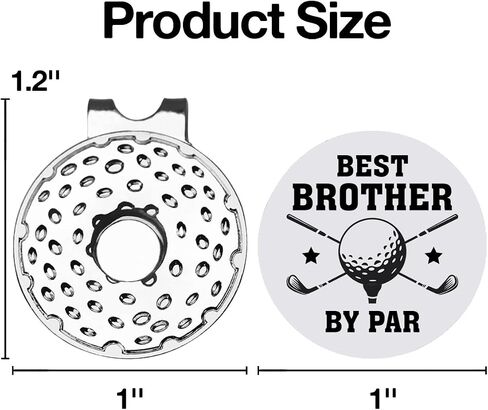 Gifts for Brother, Brother Golf Gifts, Best Brother Golf Ball Marker Gifts, Brother Golf Ball Marker Magnetic Hat Clip, Golfer Gifts for Brother Birthday Christmas, Golf Novelty Gift in Saudi Arabia
