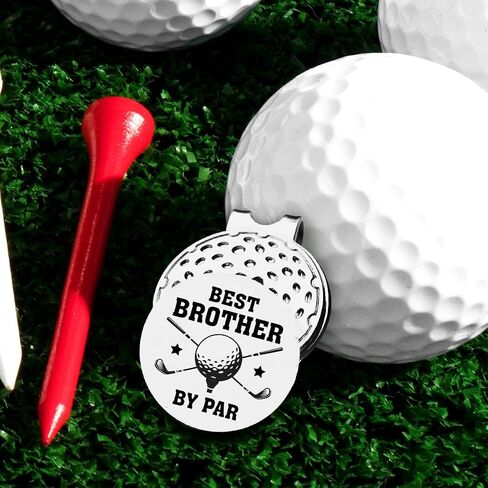Gifts for Brother, Brother Golf Gifts, Best Brother Golf Ball Marker Gifts, Brother Golf Ball Marker Magnetic Hat Clip, Golfer Gifts for Brother Birthday Christmas, Golf Novelty Gift in Saudi Arabia