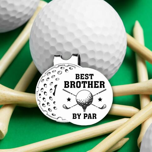 Gifts for Brother, Brother Golf Gifts, Best Brother Golf Ball Marker Gifts, Brother Golf Ball Marker Magnetic Hat Clip, Golfer Gifts for Brother Birthday Christmas, Golf Novelty Gift in Saudi Arabia