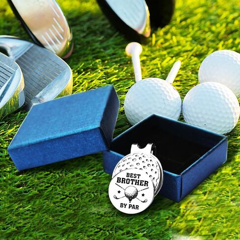 Gifts for Brother, Brother Golf Gifts, Best Brother Golf Ball Marker Gifts, Brother Golf Ball Marker Magnetic Hat Clip, Golfer Gifts for Brother Birthday Christmas, Golf Novelty Gift in Saudi Arabia