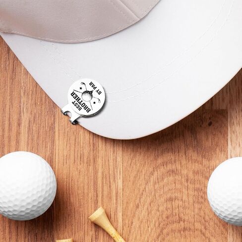 Gifts for Brother, Brother Golf Gifts, Best Brother Golf Ball Marker Gifts, Brother Golf Ball Marker Magnetic Hat Clip, Golfer Gifts for Brother Birthday Christmas, Golf Novelty Gift in Saudi Arabia