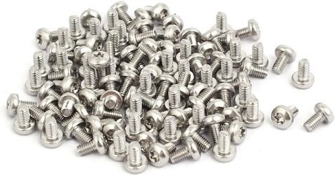 uxcell M3x6mm 304 Stainless Steel Button Head Torx Screws Fasteners 100pcs in Saudi Arabia