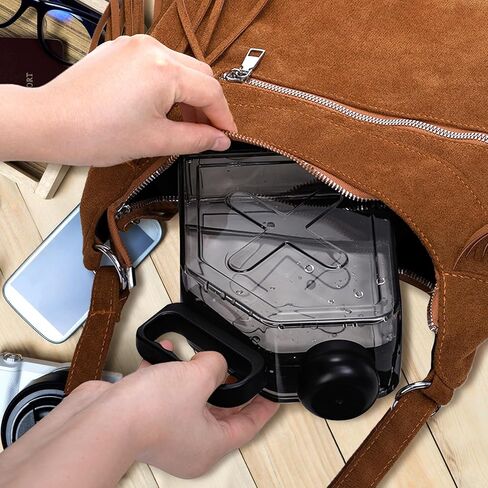 ZEAYEA زجاجة مياه مسطحة محمولة، زجاجة مياه رياضية مسطحة قابلة لإعادة الاستخدام، 35 أونصة، زجاجة مياه بلاستيكية شفافة للسفر للرياضات الخارجية، والتخييم، واللياقة البدنية، وصالة الألعاب الرياضية in Kuwait