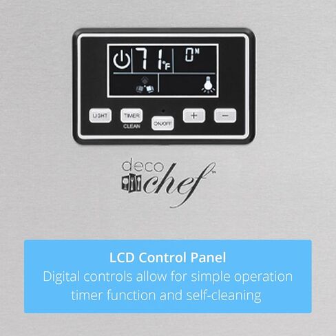 صانعة الثلج التجارية من ديكو شيف 99 رطل كل 24 ساعة سعة تخزين 33 رطل من الفولاذ المقاوم للصدأ رائعة للفنادق والمطاعم والحانات والمنازل والمكاتب تتضمن خراطيم التوصيل ومغرفة الثلج in Kuwait