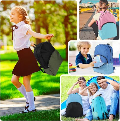 24 Pack Backpack Kids 15 Inch Preschool Backpack Bulk Book Bags with Adjustable Padded Straps for Girls Boys Children Teens Kindergarten Students Back to School Gifts, 8 Assorted Colors in Saudi Arabia