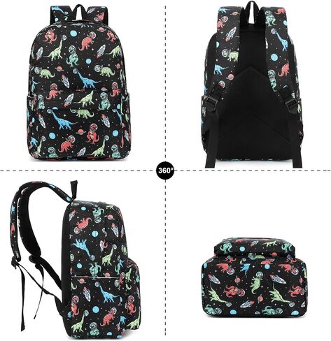 School Backpack for Boys, Kids Teens Elementary Middle School Bags Bookbag Set with Lunch Box Pencil Case (Astronaut) in Saudi Arabia