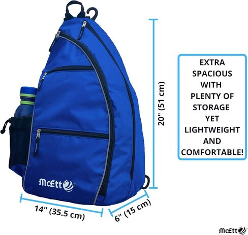 Pickleball Sling Bag – Adjustable Crossbody Backpack for Women Men – Holds Pickleballs, Paddles, Water Bottle, Gear in Saudi Arabia