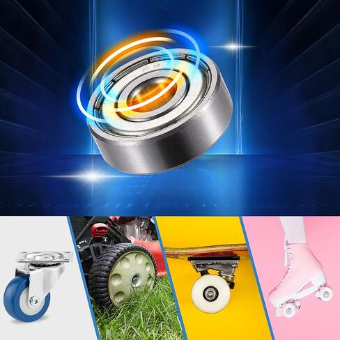 ACROPIX 627ZZ 7x22x7mm Double Metal Shield Single Row Deep Groove Ball Bearings Silver Tone - Pack of 20 in Kuwait