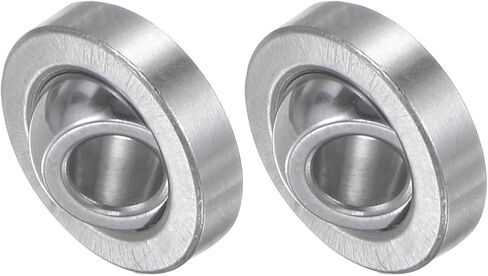 2 Pcs GE4C Spherical Plain Bearing - [3.8mm x 12mm x 5mm] Pre-Lubricated Radial Spherical Plain Bearing, Chrome Steel in Saudi Arabia