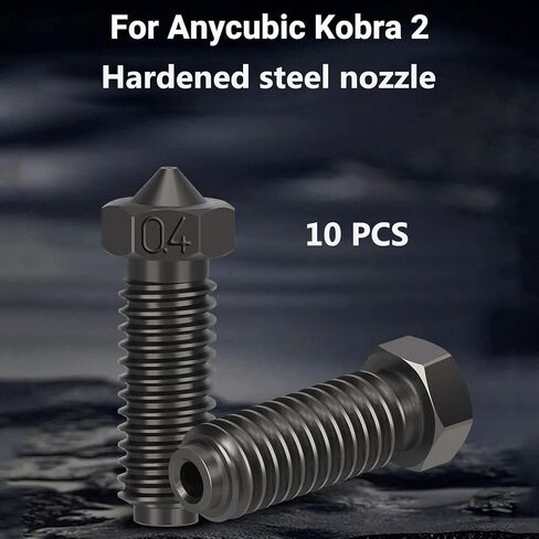 KOYOFEI 20PCS Hardened Nozzle Kit for Kobra 2, 3D Printer Accessories 8PCS 0.4mm, 3PCS 0.2mm, 0.6mm, 0.8mm, 1.0mm Hardened Steel Nozzles Kit for Kobra 2 Neo, Kobra 2 Pro/Plus/Max in Saudi Arabia