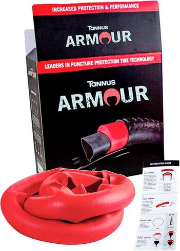 Tannus Unisex's Armour Puncture Round Protection, high Grip with Low Rolling Resistance, Easy Assembly, Reusable, Free tyre and Tread Selection, red, 26 x 1.60-1.90 in Saudi Arabia