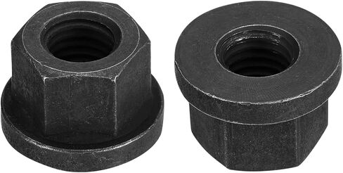 uxcell 5/8-11 Flange Hex Nuts, 2pcs Grade 10.9 Carbon Steel Black Oxide Finished Hex Flange Nuts for Machinery in Saudi Arabia