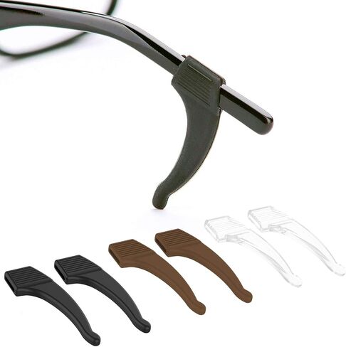 3 Pack - Sunglasses Retainer Anti-Slip Glasses Grip Ear Hook Eyeglasses Anti-Slip Temple Tip Glasses Holder (Black) in Saudi Arabia