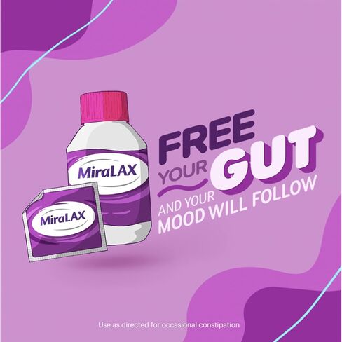 Miralax Laxative Powder for Solution Unflavored - 26.9 oz, Pack of 2 in Saudi Arabia