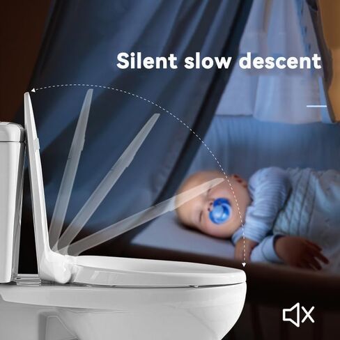 استبدال مقعد المرحاض SS114 SoftClose متوافق مع TOTO Transitional SoftClose SS114#01 مقعد إغلاق ناعم ممدود، قطن أبيض in Saudi Arabia