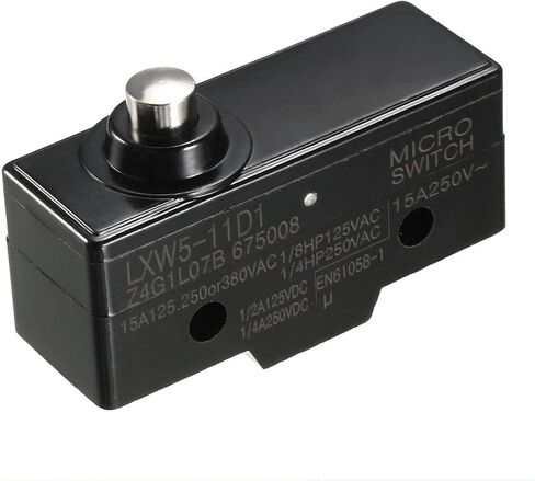 uxcell 3PCS LXW5-11D1 1NO + 1NC Short Reed Snap Button Lever Type Micro Limit Switches in Saudi Arabia