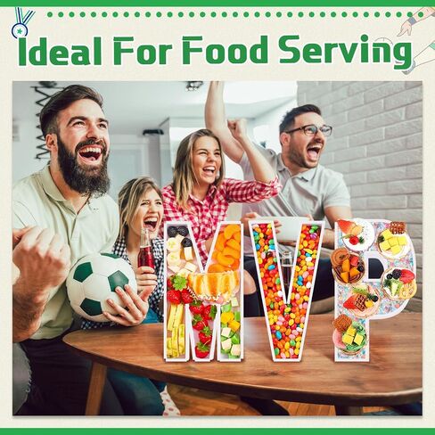 3 Sets 11.81" Charcuterie Letters Fillable Cardboard Letter Boxes Display Form Trays for Food Treats for Happy Birthday Party Watching the Football Game Wedding Father's Day Decoration(DAD) in Saudi Arabia