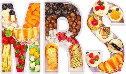 3 Sets 11.81" Charcuterie Letters Fillable Cardboard Letter Boxes Display Form Trays for Food Treats for Happy Birthday Party Watching the Football Game Wedding Father's Day Decoration(DAD) in Kuwait