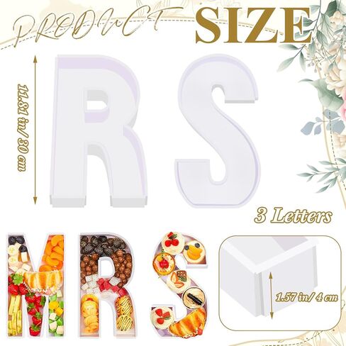 3 Sets 11.81" Charcuterie Letters Fillable Cardboard Letter Boxes Display Form Trays for Food Treats for Happy Birthday Party Watching the Football Game Wedding Father's Day Decoration(DAD) in Kuwait