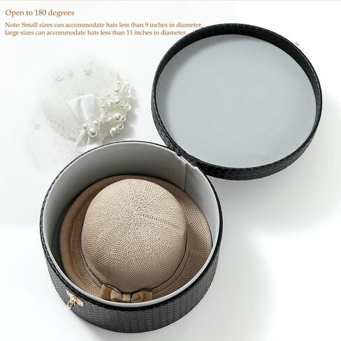 مجموعة صناديق تزيين جلدية كبيرة مكونة من 2 صندوق قبعة مستديرة سلة بن مع غطاء لرف طاولة القهوة تخزين أجهزة التحكم عن بعد ديكور المنزل الحديث in Kuwait