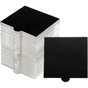 uxcell 200pcs Mini Cake Boards, Square Cake Bases Mousse Cake Cardboards for Party Wedding Birthday Restaurant