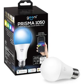 Geeni PRISMA 1050 Wi-Fi LED Light Bulb, Multicolor (2700K) – Dimmable LED Bulbs, A21, 75-Watt Equivalent – No Hub Required – Works with Amazon Alexa, Google Assistant