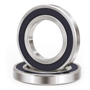 XIKE 2 Pcs 16004-2RS 20x42x8mm Double Seals Deep Groove Ball Bearings.
