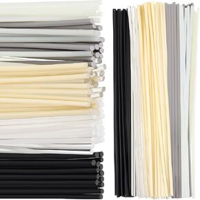 78 Pieces Plastic Welding Rods, PU PP ABS PE TPO PA PC 7 Types of Plastic Welding Repair Rods Strips Common Plastic Welding Rods Kit for Car Bumpers Daily Plastic Repair, 7.9 Inch