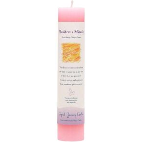 CRYSTAL JOURNEY Candle Pillar Manifest Miracle, 1 EA