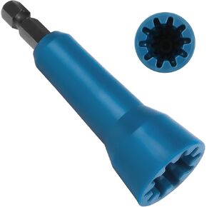 CoguZed Wire Nut and Twister Tool for Drills - 1/4" Chuck Wire Connector Driver, Blue Wire Twisting Tool
