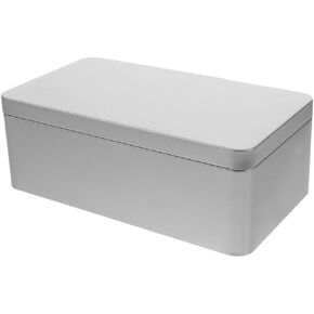Box Tinplate Box Tea Storage Canister Tea Storage Jar Tea Tin Canister Stainless Steel Tins Cans Rectangular Metal Tins Empty Tin Containers Metal Container Tea Can Food Blank
