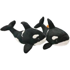 make my day 2PCS Premium Orca Stuffed Animal - 11.8 Inches Orca Whale Plush for Kids, Plush Toy Killer Whale Shark Stuffed Animal Gifts for Babies, Toddlers
