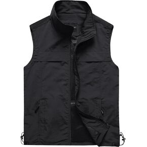 Gihuo Men's Lightweight Quick Dry Outdoor Multi Pockets Fishing Vest in Saudi Arabia