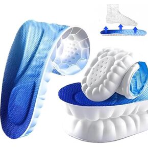4D Cloud Soles Memory Foam Shoe Inserts,Support Shock Absorption Cushioning Sports Comfort Inserts, Breathable Shoe Inner Soles for Running,Walking,Hiking etc.