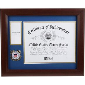 Allied Frame US Navy Medal and Award Certificate Frame - 8 x 10 Opening