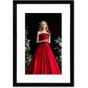 VNVNK 14x18 Frame Black, Display 14x18 Inch Picture without Mat Or 10x14 Inch Picture with Mat,Photo Poster Picture Frames for Wall Display - Set of 1
