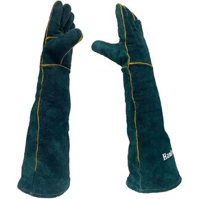 23.7 inch Animal Handling Gloves Bite Proof,Multipurpose Pet Glove for Grabbing Reptile, Grooming, Trips to Vet. Puncture & Scratch Resistant, Bite Proof for Cat Dog Bird Falcon Livestock Snake Large