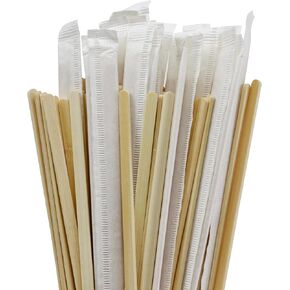 100Pcs Bamboo Coffee Stirrers Individually Wrapped – Coffee Stir Sticks 5.5 Inch, Stir Sticks For Coffee Bar, Disposable Stir Sticks for Coffee and Cocktail
