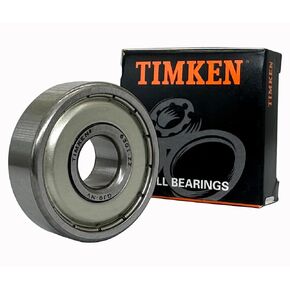 2PACK TIMKEN 6301-ZZ محامل ختم معدنية مزدوجة 12x37x12 مم، أداء مستقر ومشحم مسبقًا وفعالة من حيث التكلفة، محامل كروية ذات أخدود عميق.