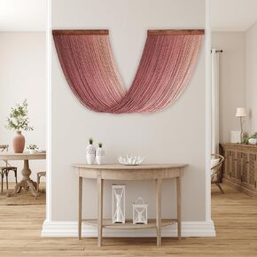Knots & Beyond 'Ombre' Collection - Large Macrame Wall Hanging, Dip Dyed Yarn Tapestry, Boho Wall Art for Modern Bohemian Decoration, Handcrafted Fiber Art by Women Artisans