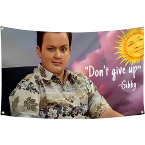 Funny Gibby ICarly Babe Flag 3x5 Feet Don't Give Up Tapestry for College Dorm Room Guys Man Cave Frat Bedroom in Kuwait
