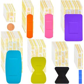 720 قطعة من الضمادات الملونة المتنوعة للأطفال من Lounsweer، بأحجام متنوعة، ضمادات بأطراف الأصابع، ضمادات مرنة مقاومة للماء، ضمادات لاصقة قابلة للتنفس، مجمعة للإسعافات الأولية، العناية بالجروح، الخدوش، البثور in Kuwait