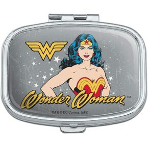 Wonder Woman Vintage Icon Rectangle Pill Case Trinket Gift Box